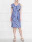 Платье из хлопка с узором полоска Moschino Boutique  –  МодельОбщийВид