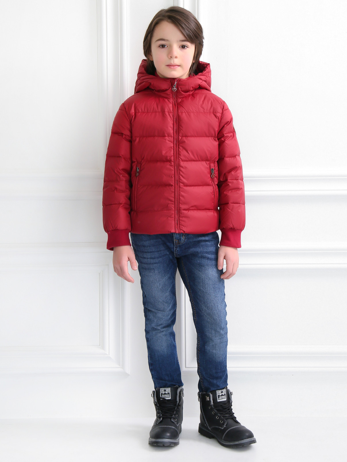 Стеганая куртка на пуховом подкладе BOSCO  –  Модель Общий вид  – Цвет:  Красный