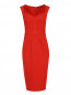 Платье-футляр на молнии с отделкой из шелка Zac Posen  –  Общий вид