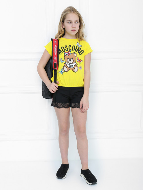 Шорты с кружевной отделкой Dsquared2 - МодельОбщийВид