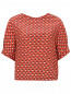 Блуза из шелка с узором Altea  –  Общий вид