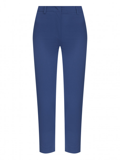 Зауженные брюки из хлопка Weekend Max Mara - Общий вид