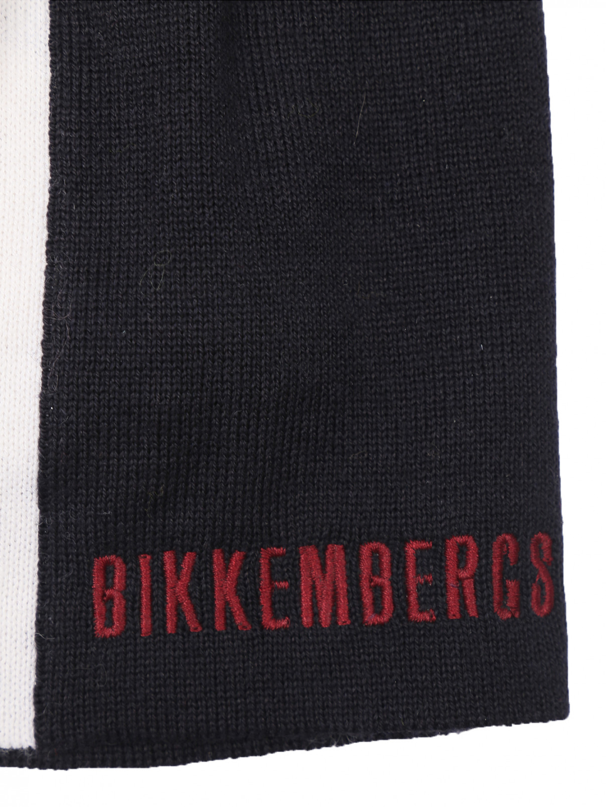 Шапка из смешанной шерсти с логотипом Bikkembergs  –  Деталь  – Цвет:  Синий