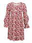 Платье-мини из вискозы с цветочным узором Max&Co  –  Общий вид