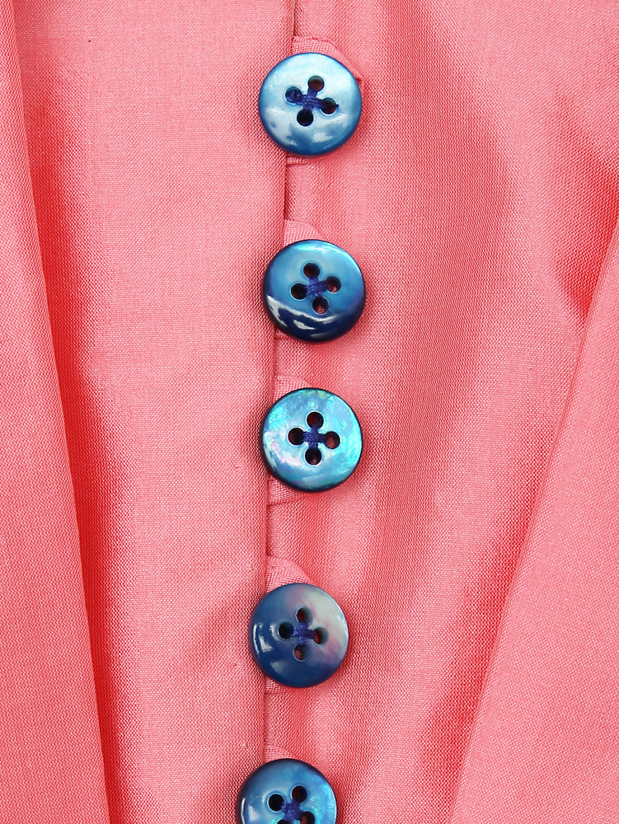 Платье-макси из шелка с пышной юбкой в полоску Carolina Herrera  –  Деталь  – Цвет:  Розовый