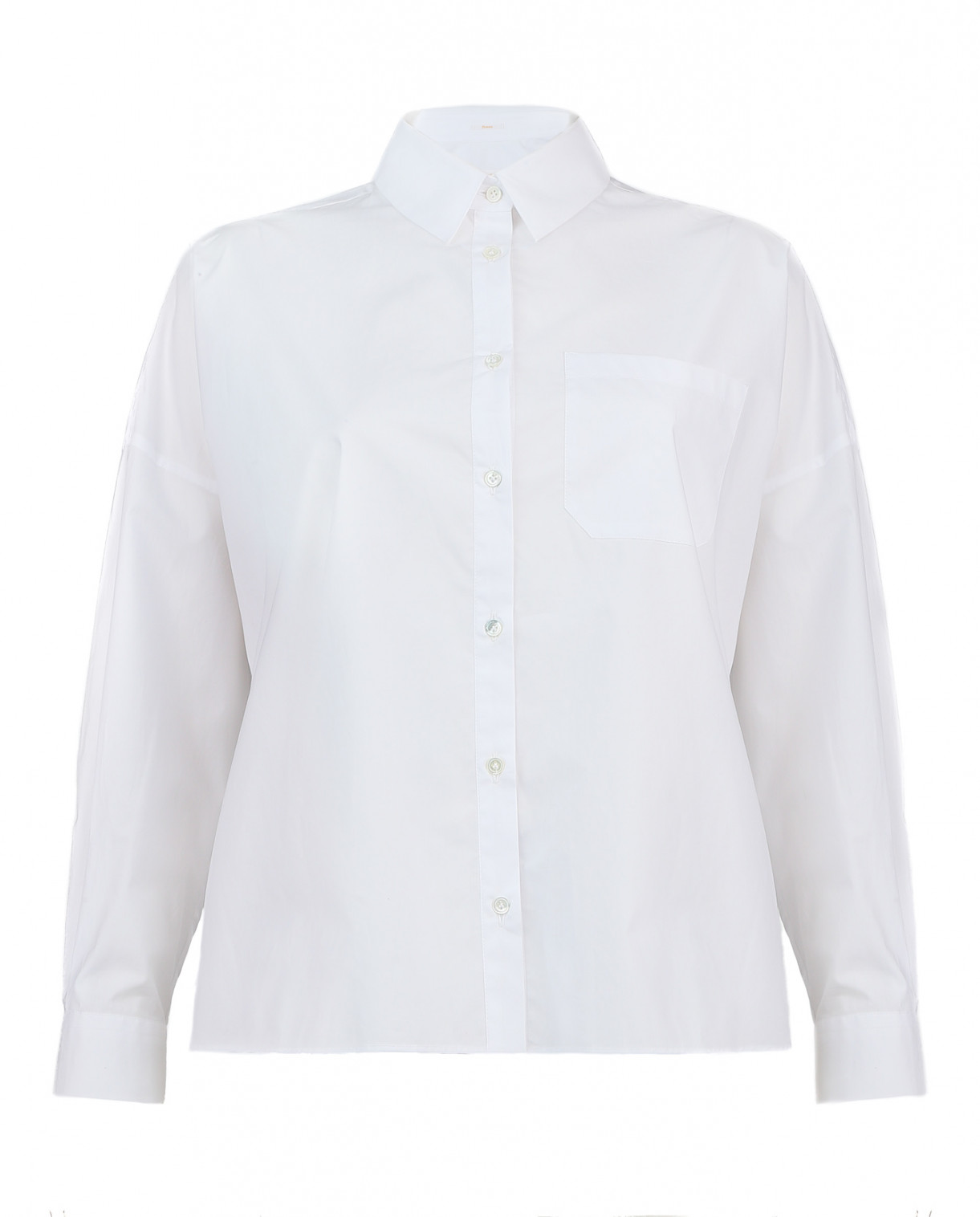 Классическая рубашка свободного фасона Robert Friedman  –  Общий вид  – Цвет:  Белый