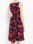 Платье из хлопка с цветочным узором Sportmax  –  Модель Верх-Низ1