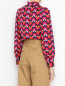 Блуза из вискозы с цветочным узором Max&Co  –  МодельВерхНиз1