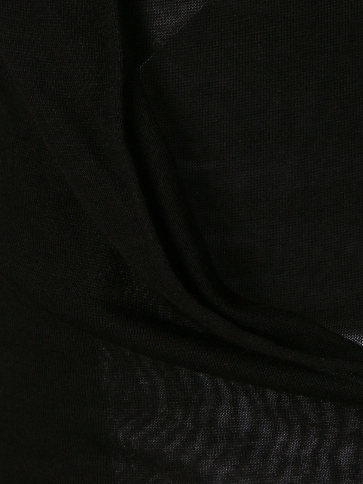 Лонгслив с капюшоном и кружевной отделкой Jean Paul Gaultier  –  Деталь  – Цвет:  Черный