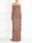 Платье-макси из шелка с объемными драпировками Alberta Ferretti  –  Модель Верх-Низ