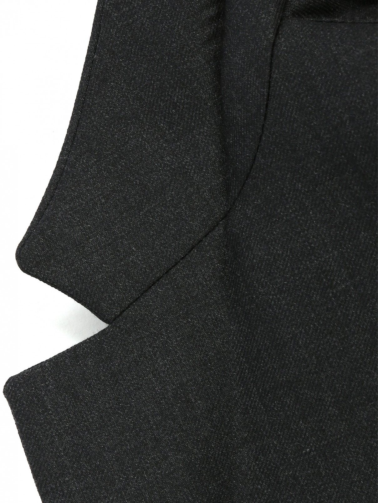 Пиджак классический из шерсти Dal Lago  –  Деталь1  – Цвет:  Серый