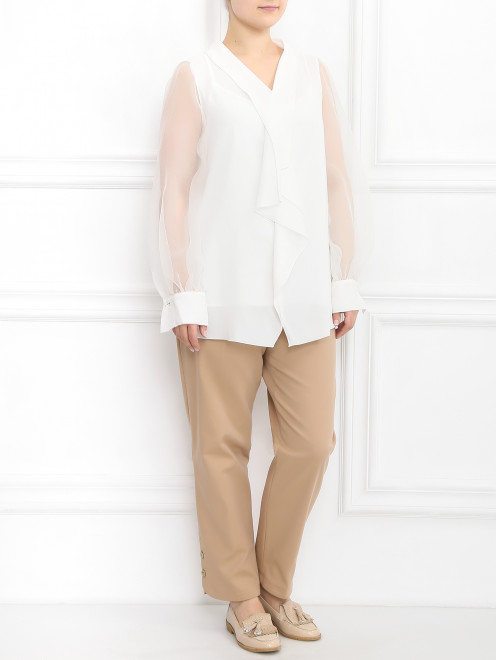 Блуза с драпировкой Marina Rinaldi - Модель Общий вид