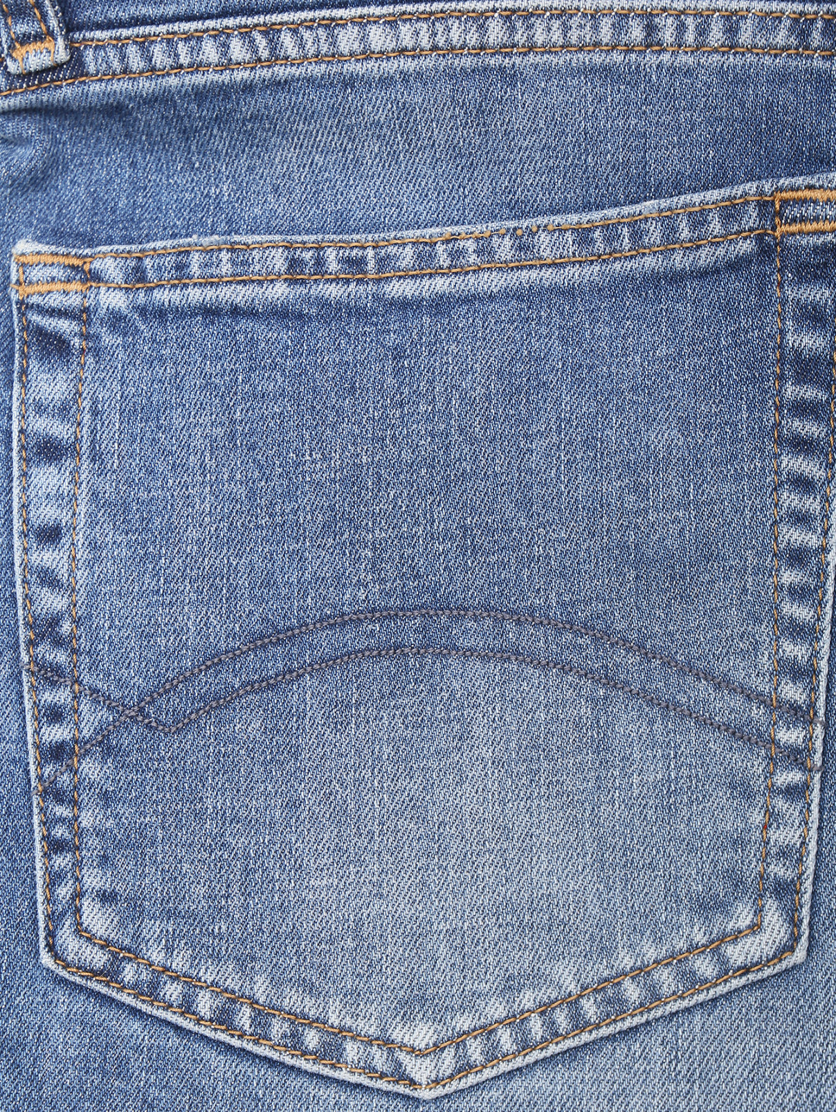 Джинсы зауженного кроя с потертостями Tommy Jeans  –  Деталь  – Цвет:  Синий