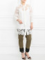 Блуза из шелка с кружевом Marina Rinaldi  –  Модель Общий вид