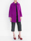 Однобортное пальто из смесовой шерсти Moschino Boutique  –  Модель Общий вид