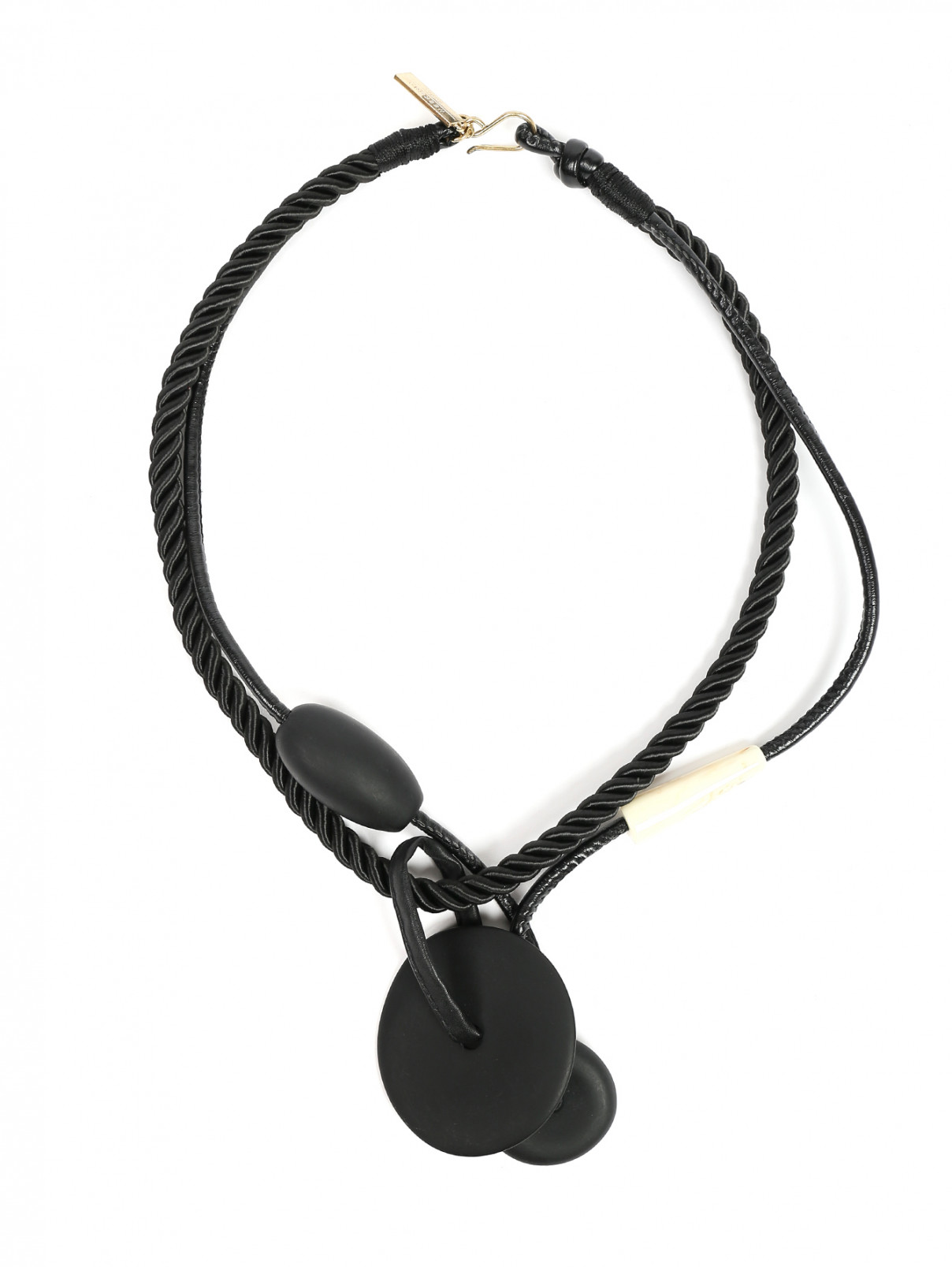 Ожерелье с отделкой Weekend Max Mara  –  Общий вид  – Цвет:  Черный