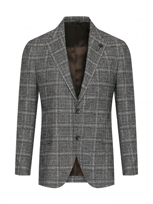 Пиджак из хлопка и шерсти LARDINI - Общий вид