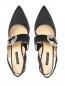 Туфли на каблуке из текстиля с декором Marina Rinaldi  –  Обтравка4