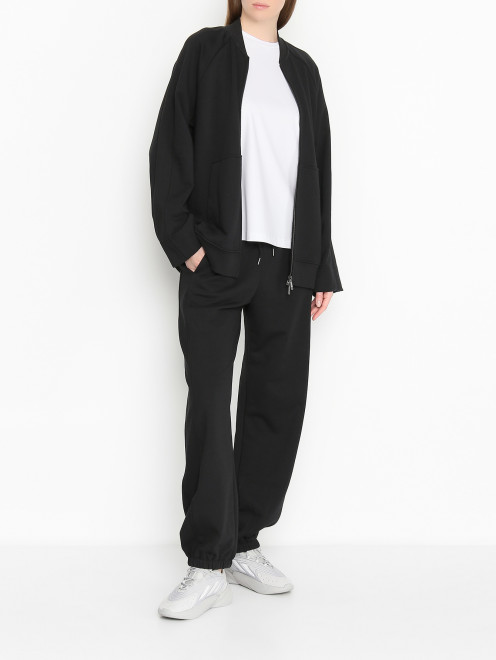 Толстовка из хлопка на молнии Max Mara - МодельОбщийВид
