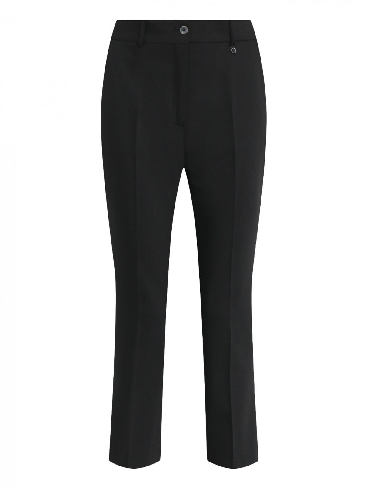 Укороченные брюки из шерсти Jil Sander Navy  –  Общий вид  – Цвет:  Черный