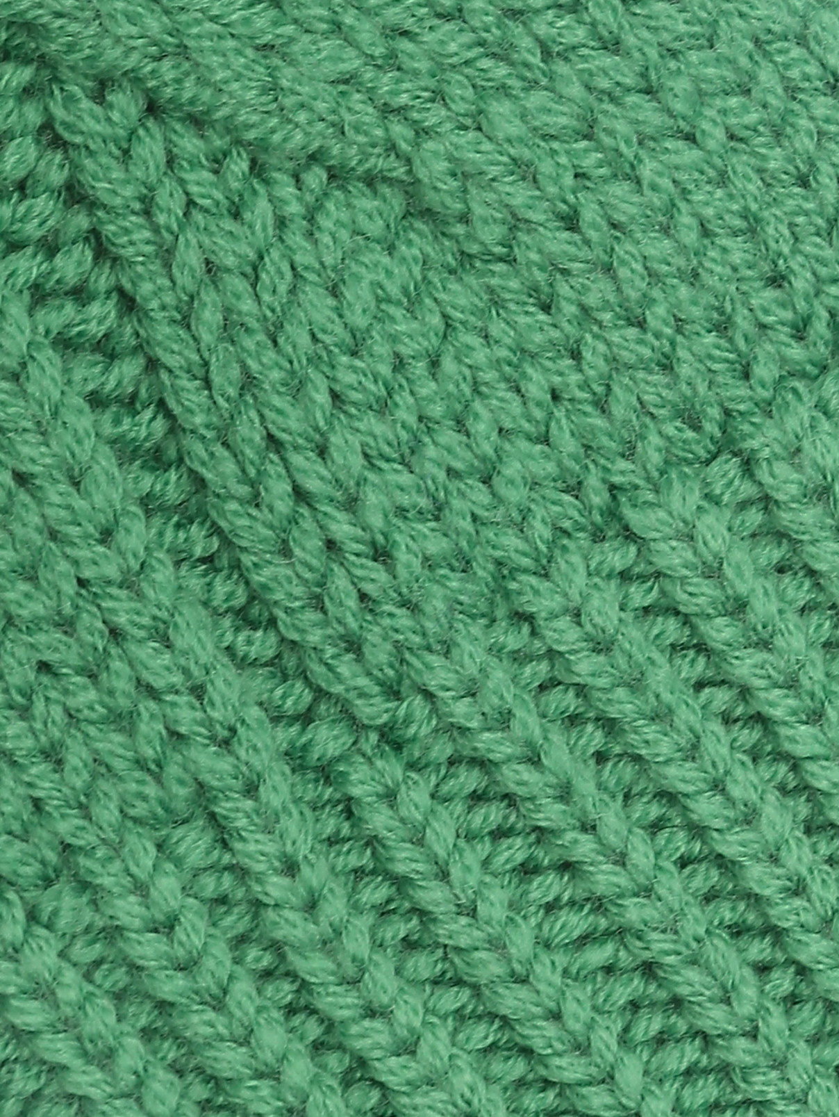 Свитер из шерсти с узором косы Ermanno Firenze  –  Деталь1  – Цвет:  Зеленый