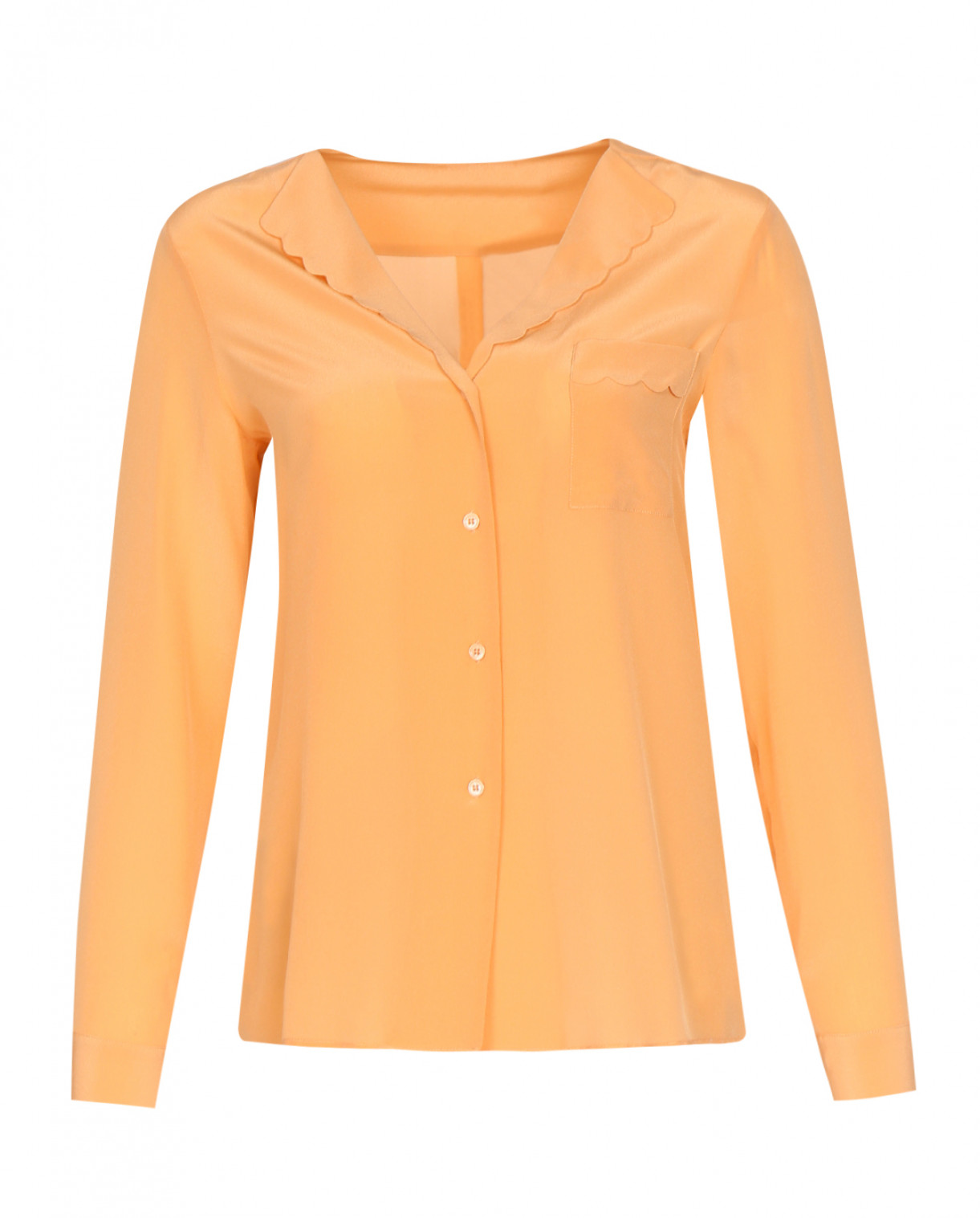 Блуза из шелка Max&Co  –  Общий вид  – Цвет:  Розовый