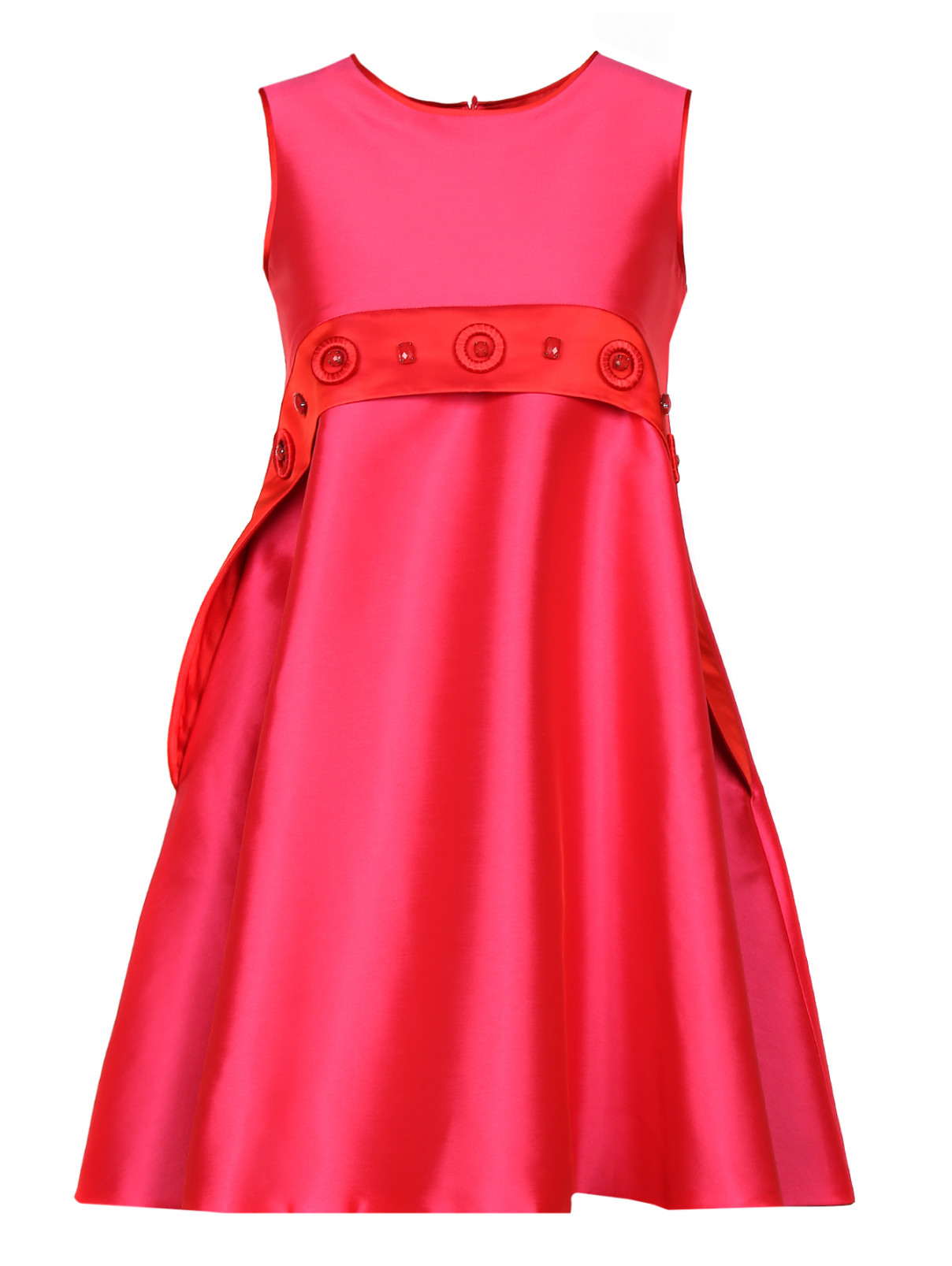 Платье расшитое кристаллами Val Max  –  Общий вид  – Цвет:  Красный