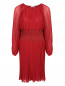 Плиссированное платье с кружевной отделкой P.A.R.O.S.H.  –  Общий вид