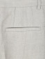 Брюки из фактурной ткани свободного кроя Emporio Armani  –  Деталь