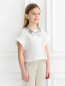 Блуза свободного кроя с декоративным воротничком MiMiSol  –  Модель Верх-Низ