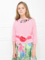 Пояс из текстиля с цветочным декором Aletta Couture  –  МодельВерхНиз