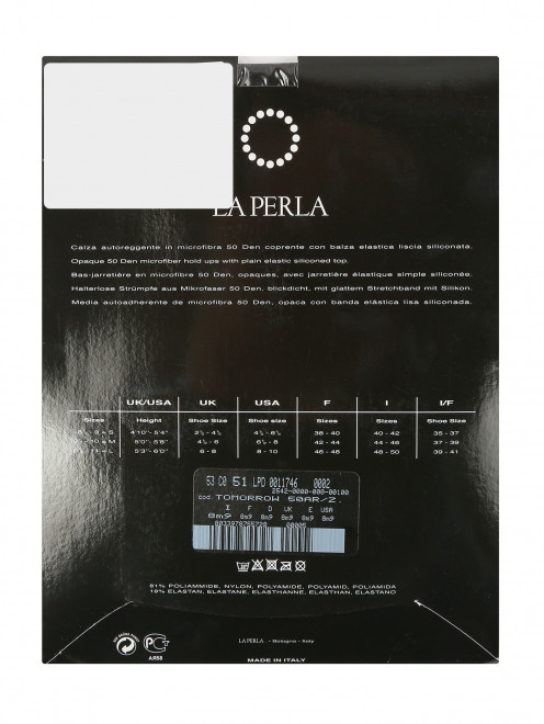 Чулки с широкой резинкой La Perla - Обтравка1