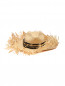 Шляпа соломенная с контрастной вставкой Ermanno Scervino  –  Общий вид