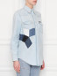 Рубашка джинсовая на кнопках Calvin Klein  –  МодельВерхНиз