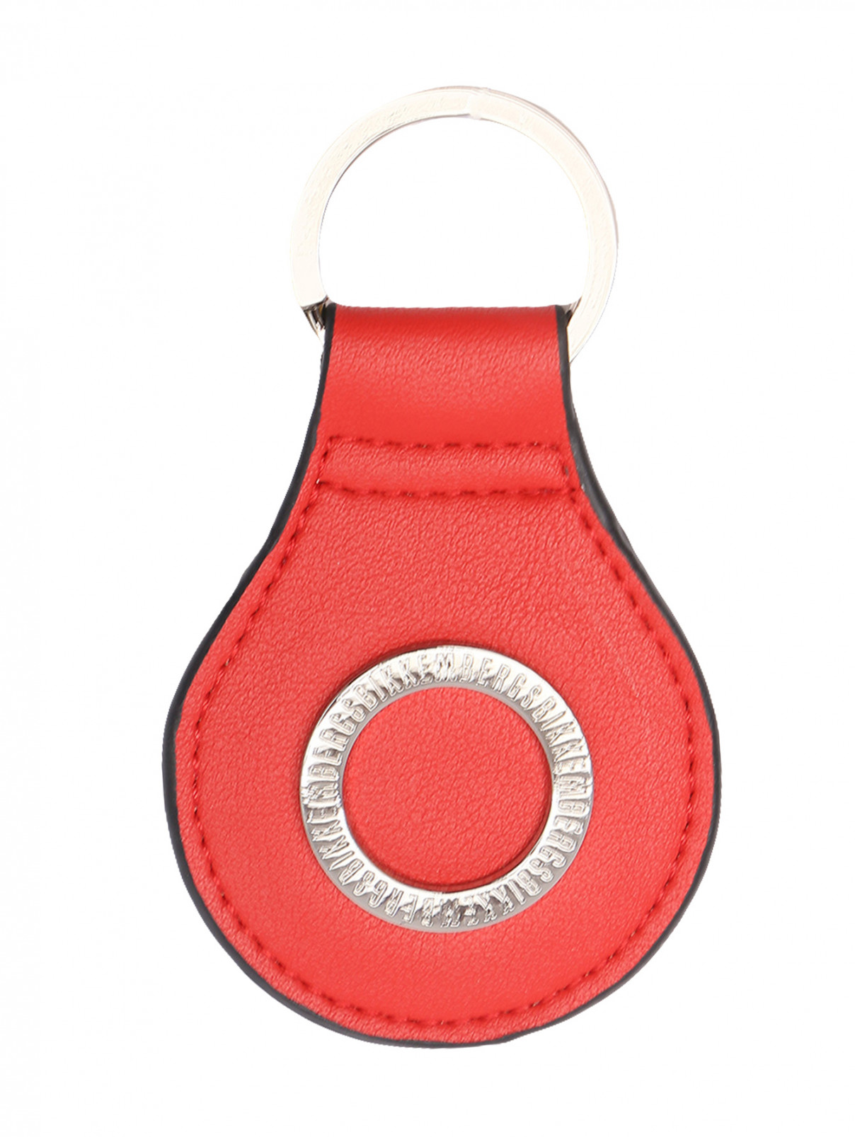 Брелок на металлическом кольце Bikkembergs  –  Общий вид  – Цвет:  Красный