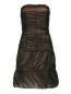 Мини-платье из шелка с драпировкой из сетки Alberta Ferretti  –  Общий вид