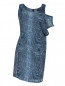 Платье футляр из шерсти и шелка с драпировкой Barbara Bui  –  Общий вид