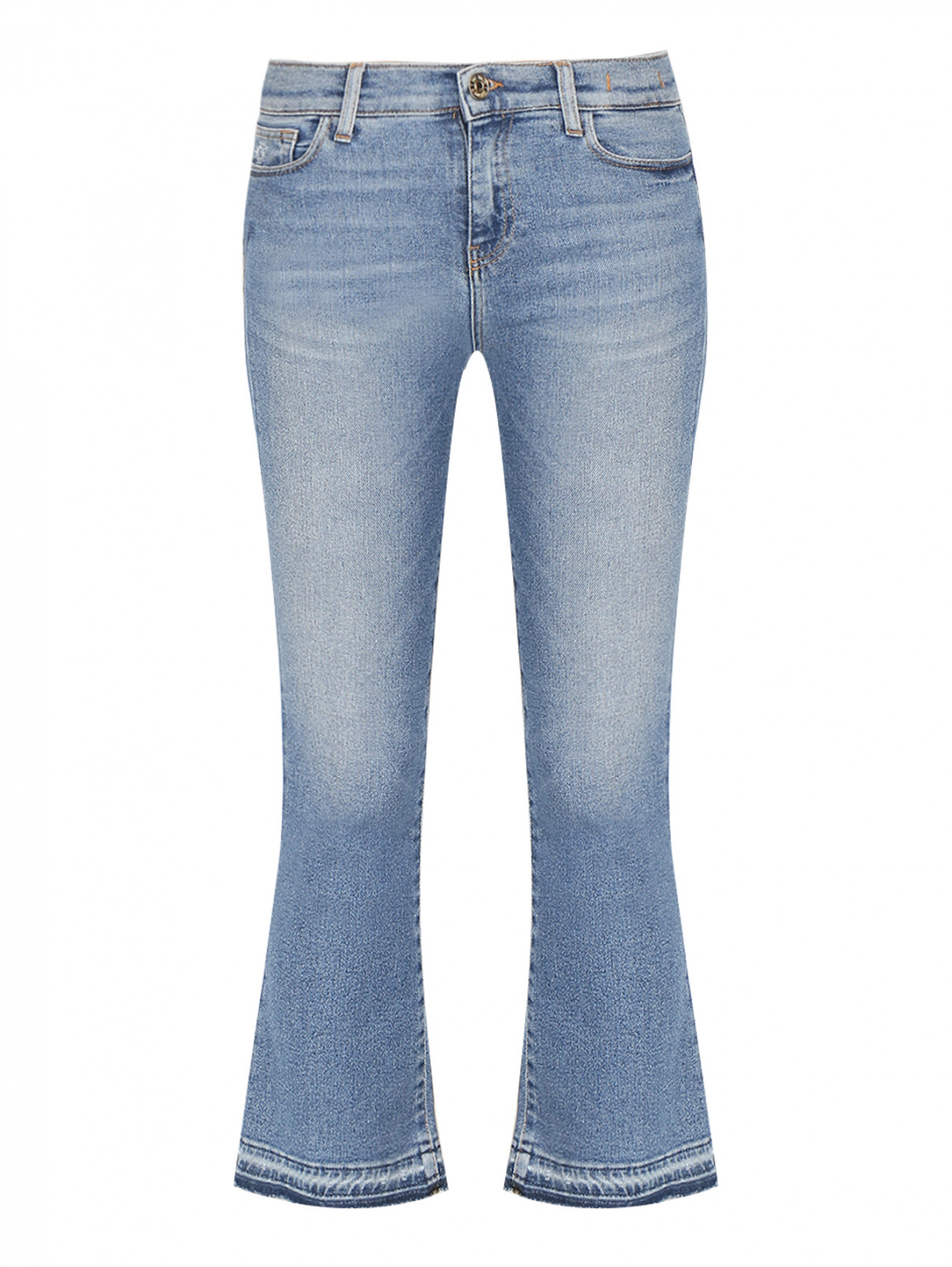 Укороченные джинсы из хлопка My Twin  –  Общий вид  – Цвет:  Синий
