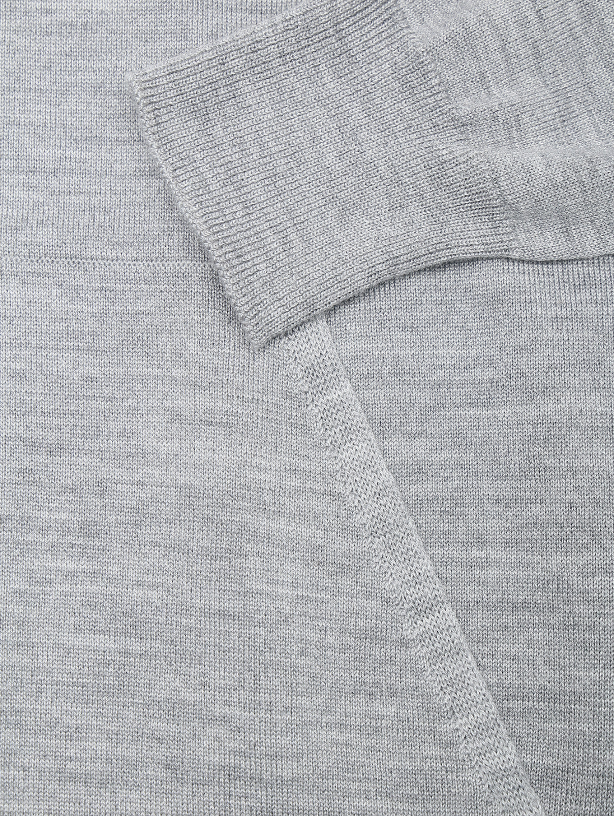 Джемпер из смешанной шерсти с капюшоном LARDINI  –  Деталь1  – Цвет:  Серый