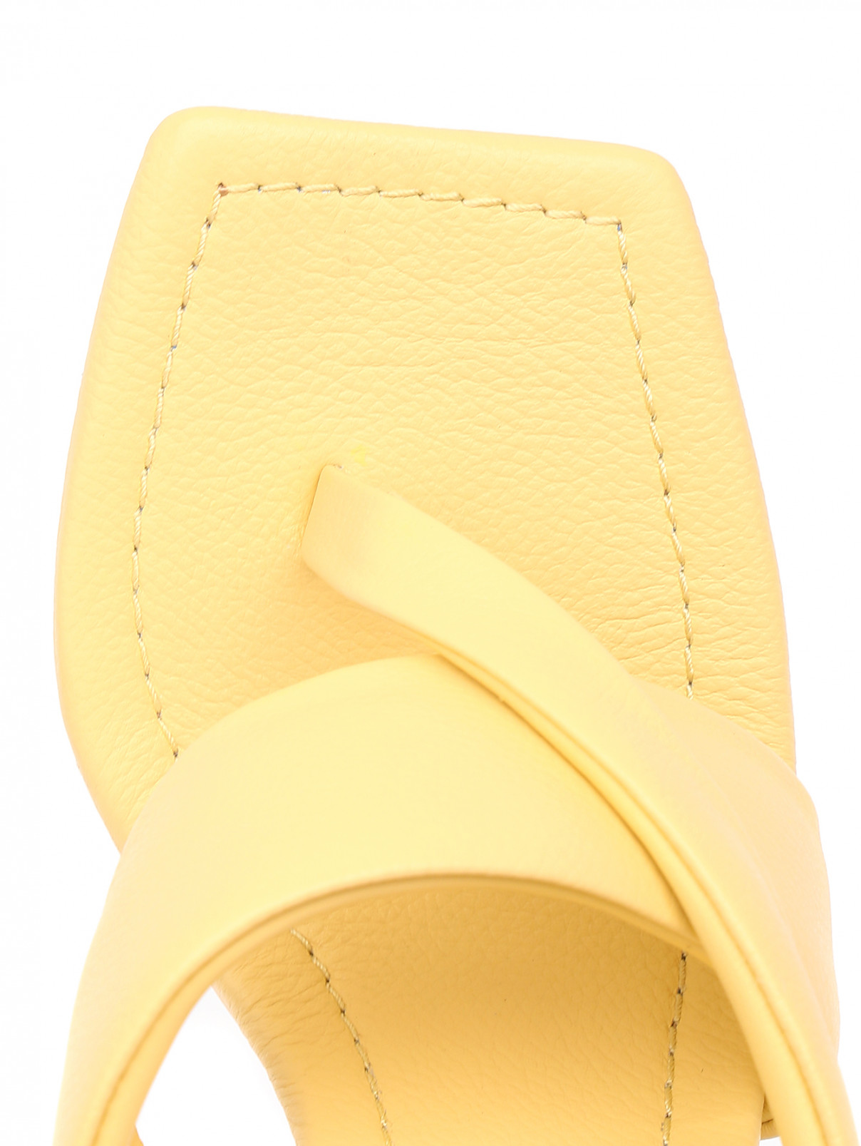 Босоножки из кожи на высоком каблуке Senso  –  Обтравка3  – Цвет:  Желтый