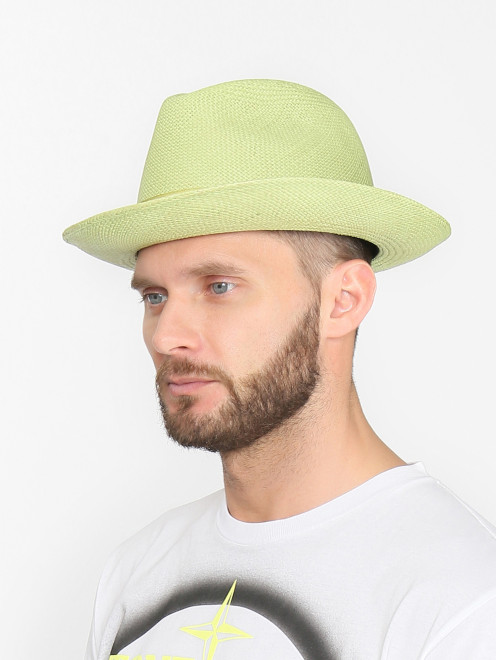 Шляпа из соломы с лентой - Общий вид