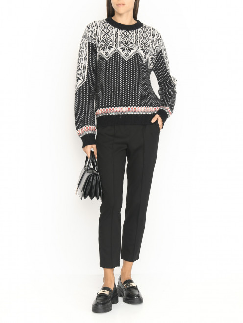 Джемпер из смешанной шерсти с узором Weekend Max Mara - МодельОбщийВид