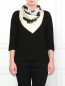 Шелковый платок с цветочным принтом Marina Rinaldi  –  Модель Верх-Низ
