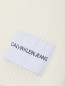 Джемпер из смешанного хлопка с узором полоска Calvin Klein  –  Деталь