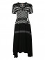 Платье-миди из шерсти с узором и аппликацией I'M Isola Marras  –  Общий вид