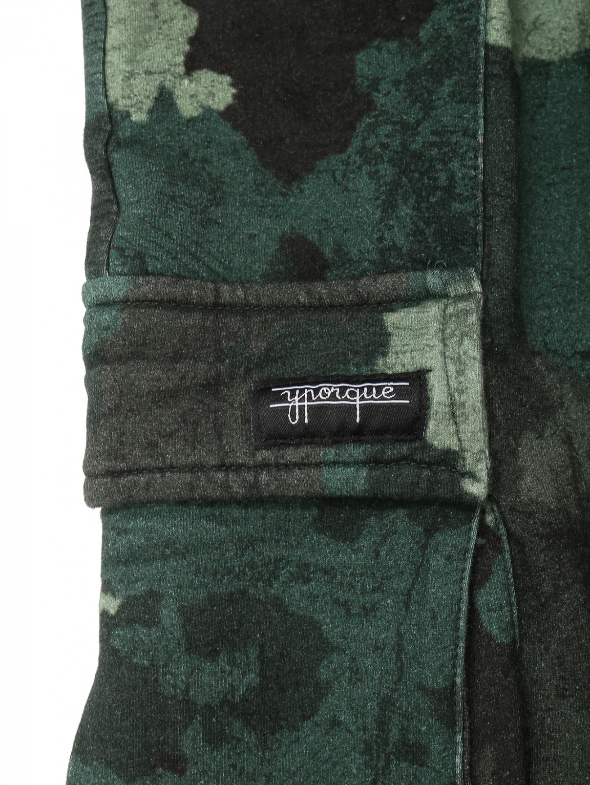 Брюки с узором "камуфляж" Yporque  –  Деталь  – Цвет:  Зеленый