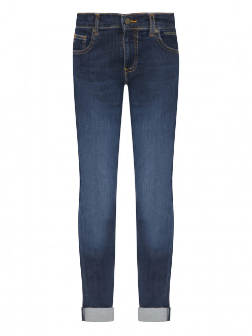 Узкие джинсы из темного денима - Общий вид