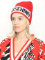 Шапка из смешанной шерсти с логотипом Moschino  –  МодельОбщийВид