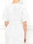 Платье из смешанного шелка с узором и поясом в комплекте Jil Sander  –  Модель Верх-Низ1