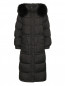 Стеганое пуховое пальто с карманами Luisa Spagnoli  –  Общий вид